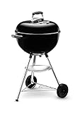 Weber 1231004 Holzkohlegrill Bar-B-Kettle mit GBS, Durchmesser 47 cm, schwarz, Kugelgrill