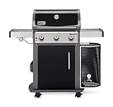 Weber 46713379 Gasgrill Spirit E-320 Premium schwarz mit GBS, 3 Edelstahlbrenner, Crossover Zündsystem